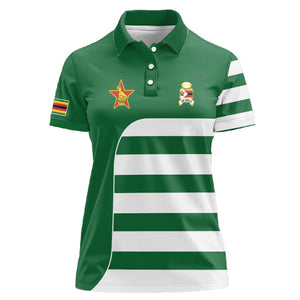 Zimbabwe Rugby History Champion Women Polo Shirt One For The History Sables - African Pride