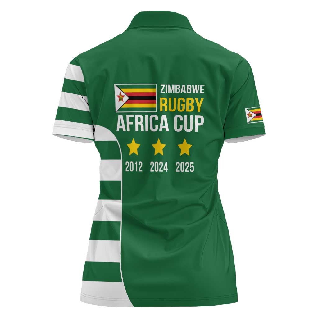 Zimbabwe Rugby History Champion Women Polo Shirt One For The History Sables - African Pride