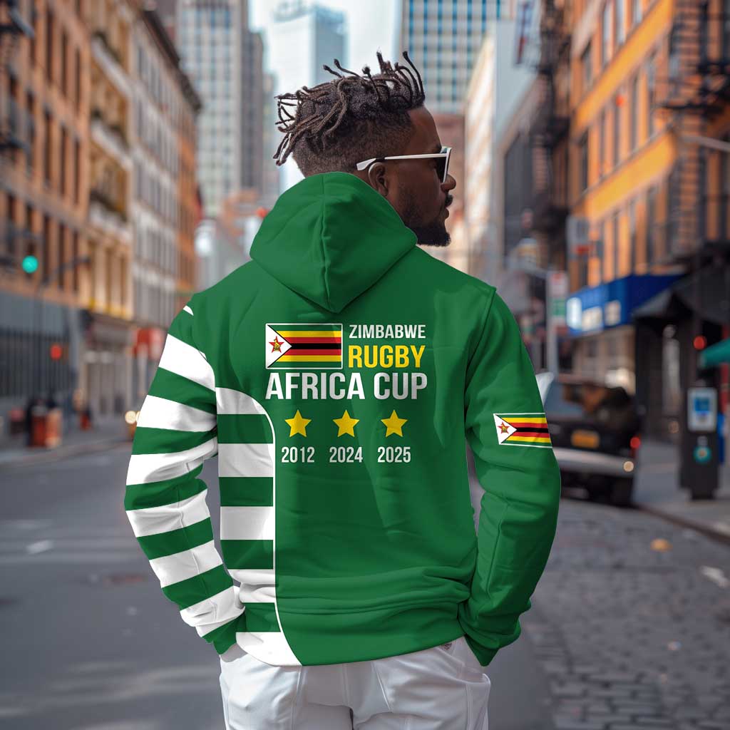 Zimbabwe Rugby History Champion Zip Hoodie One For The History Sables - African Pride
