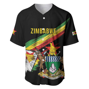 Zimbabwe Wings Flag Baseball Jersey Proudly Zimbabwean - African Pride