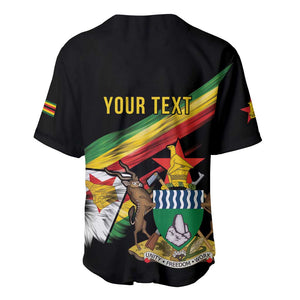 Zimbabwe Wings Flag Baseball Jersey Proudly Zimbabwean - African Pride