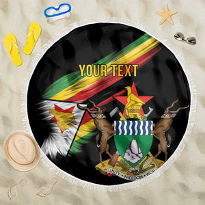 Zimbabwe Wings Flag Beach Blanket Proudly Zimbabwean - African Pride