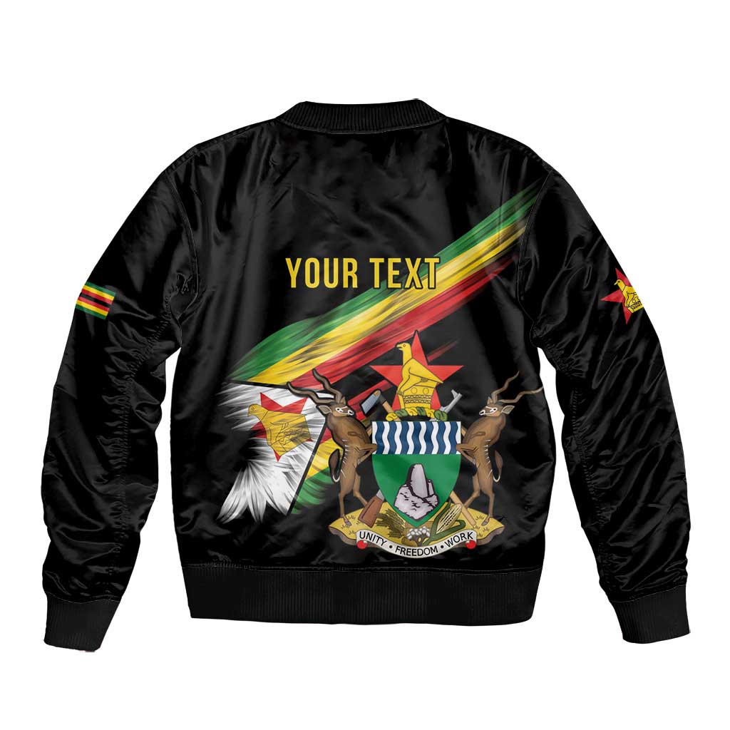 Zimbabwe Wings Flag Bomber Jacket Proudly Zimbabwean - African Pride