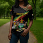 Personalized Zimbabwe Wings Flag Cross Shoulder Shirt Proudly Zimbabwean