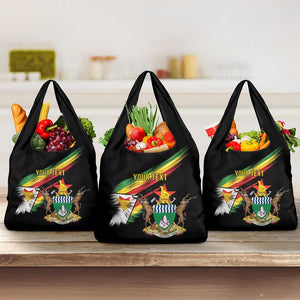 Zimbabwe Wings Flag Grocery Bag Proudly Zimbabwean - African Pride
