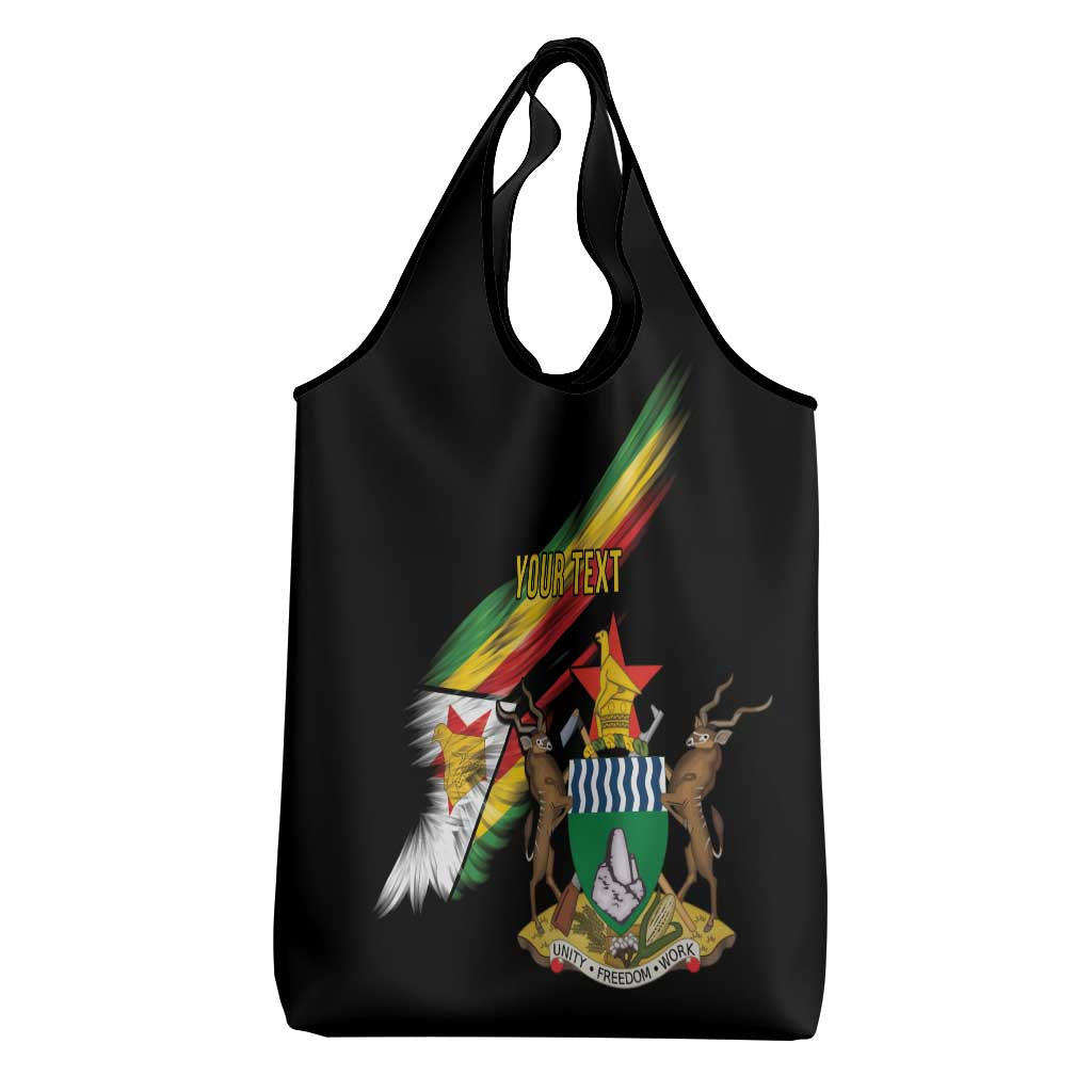 Zimbabwe Wings Flag Grocery Bag Proudly Zimbabwean - African Pride