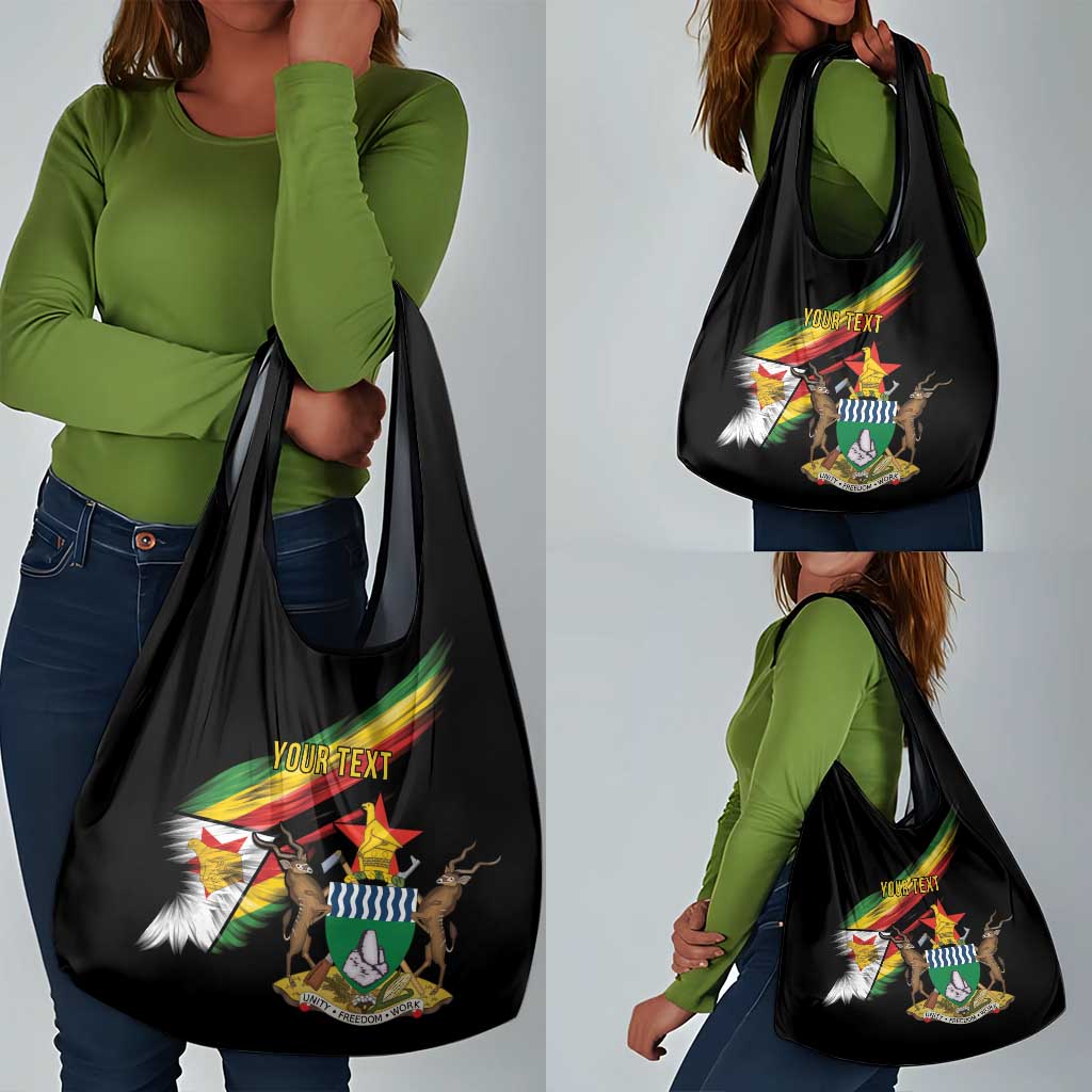 Zimbabwe Wings Flag Grocery Bag Proudly Zimbabwean - African Pride