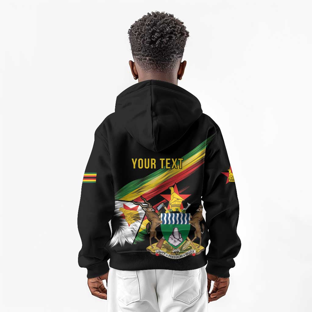 Zimbabwe Wings Flag Kid Hoodie Proudly Zimbabwean - African Pride