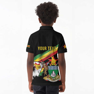 Zimbabwe Wings Flag Kid Polo Shirt Proudly Zimbabwean - African Pride