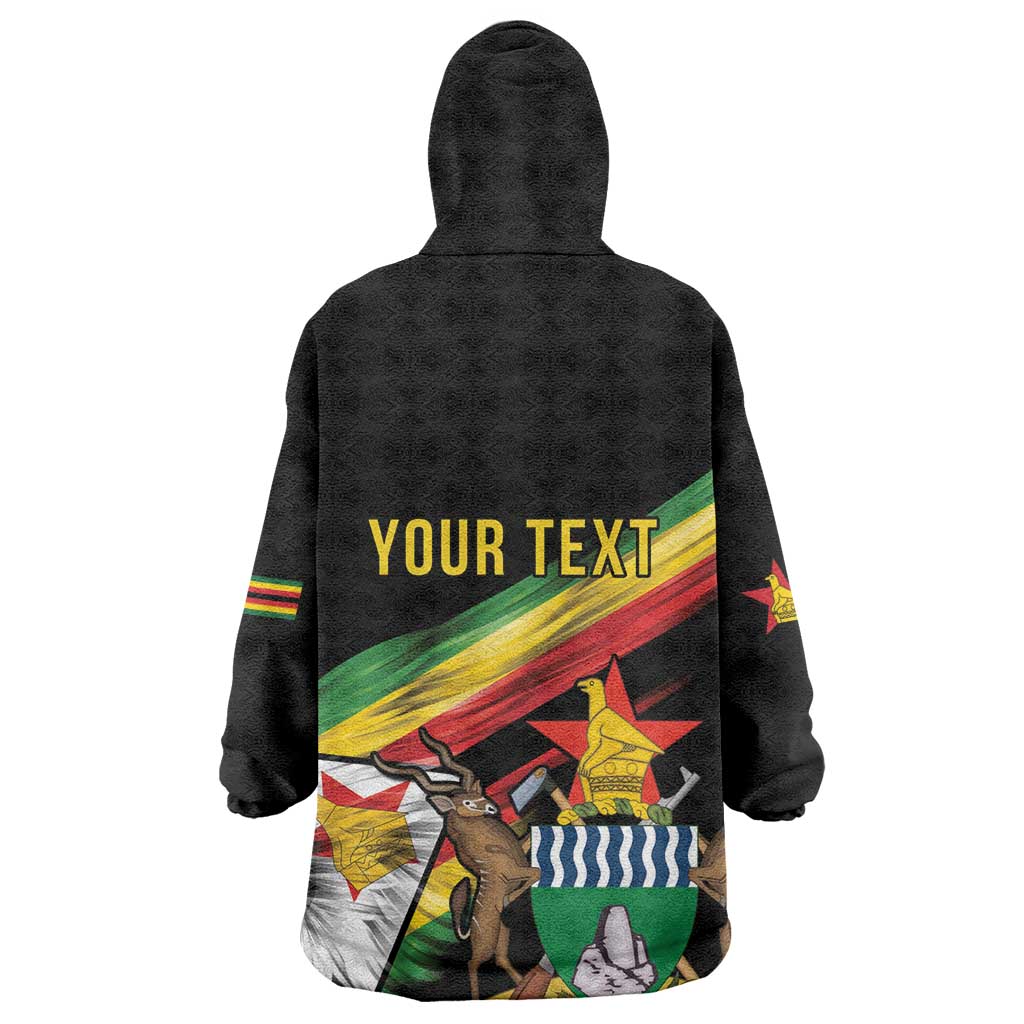 Zimbabwe Wings Flag Kid Wearable Blanket Hoodie Proudly Zimbabwean - African Pride