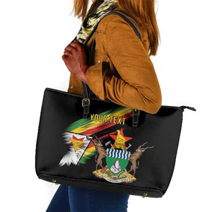Zimbabwe Wings Flag Leather Tote Bag Proudly Zimbabwean - African Pride