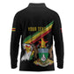 Zimbabwe Wings Flag Long Sleeve Polo Shirt Proudly Zimbabwean - African Pride