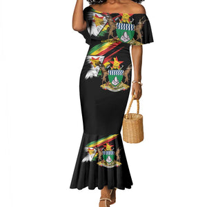 Zimbabwe Wings Flag Mermaid Dress Proudly Zimbabwean - African Pride