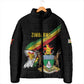 Personalized Zimbabwe Wings Flag Padded Jacket Proudly Zimbabwean