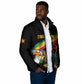 Personalized Zimbabwe Wings Flag Padded Jacket Proudly Zimbabwean