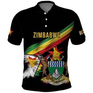 Zimbabwe Wings Flag Polo Shirt Proudly Zimbabwean - African Pride