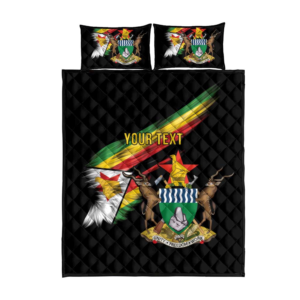 Zimbabwe Wings Flag Quilt Bed Set Proudly Zimbabwean - African Pride