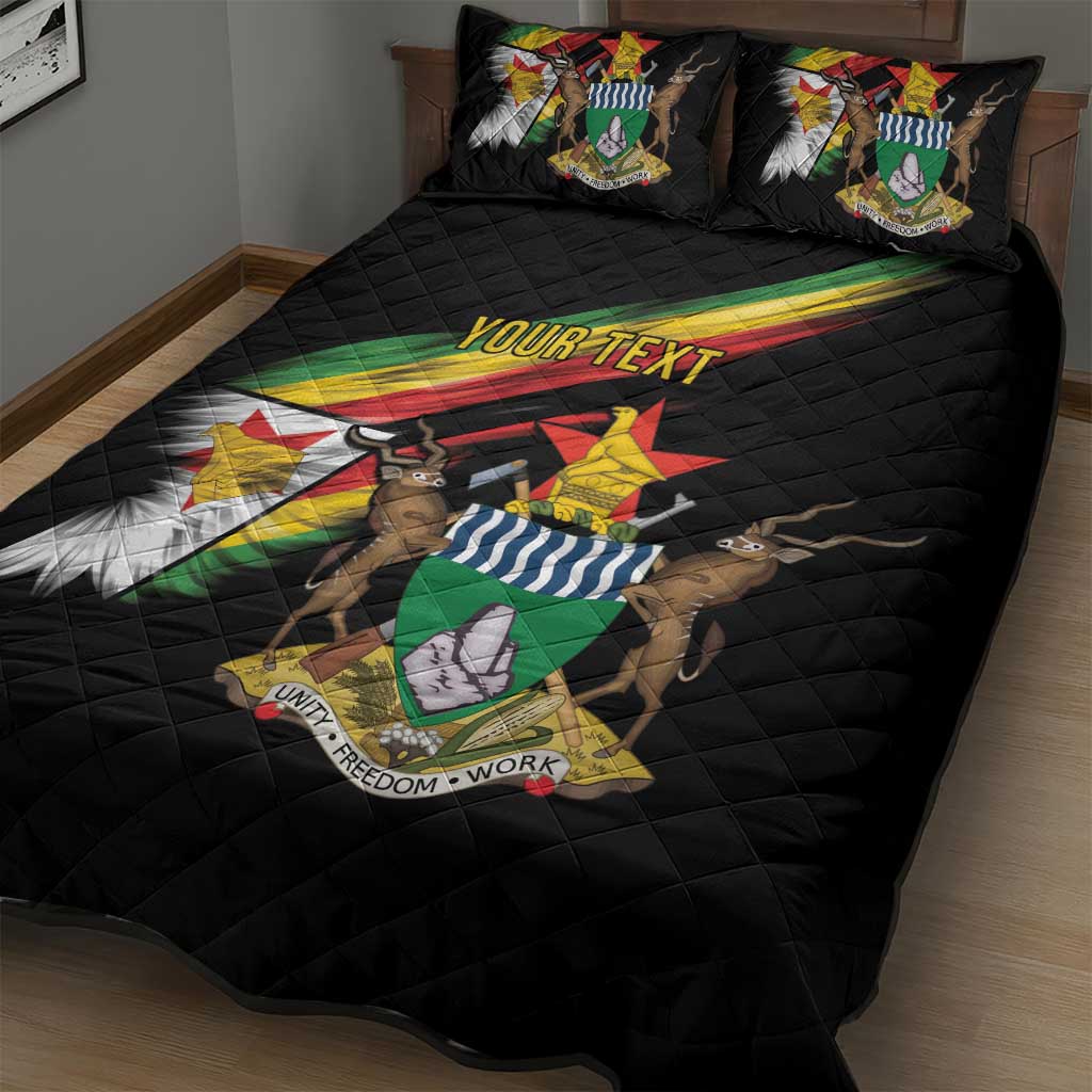 Zimbabwe Wings Flag Quilt Bed Set Proudly Zimbabwean - African Pride