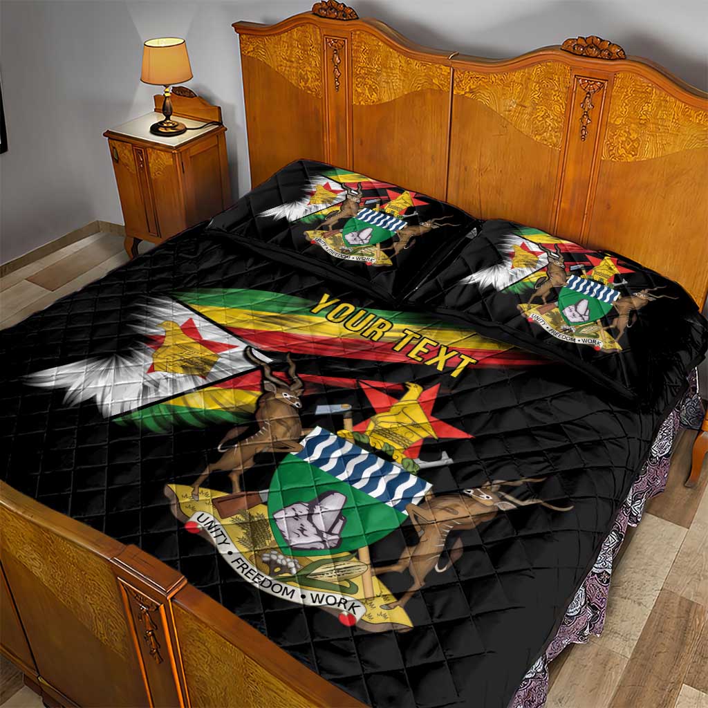 Zimbabwe Wings Flag Quilt Bed Set Proudly Zimbabwean - African Pride