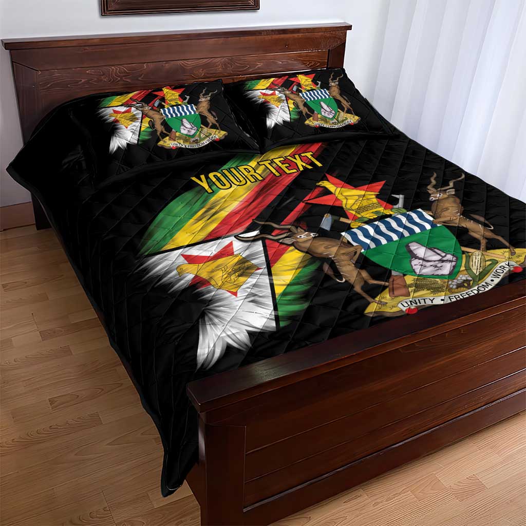 Zimbabwe Wings Flag Quilt Bed Set Proudly Zimbabwean - African Pride