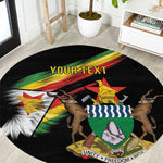 Zimbabwe Wings Flag Round Carpet Proudly Zimbabwean - African Pride