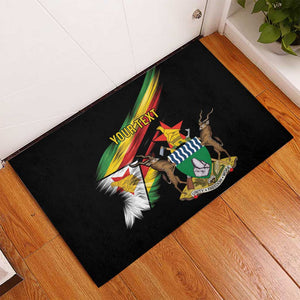 Zimbabwe Wings Flag Rubber Doormat Proudly Zimbabwean - African Pride