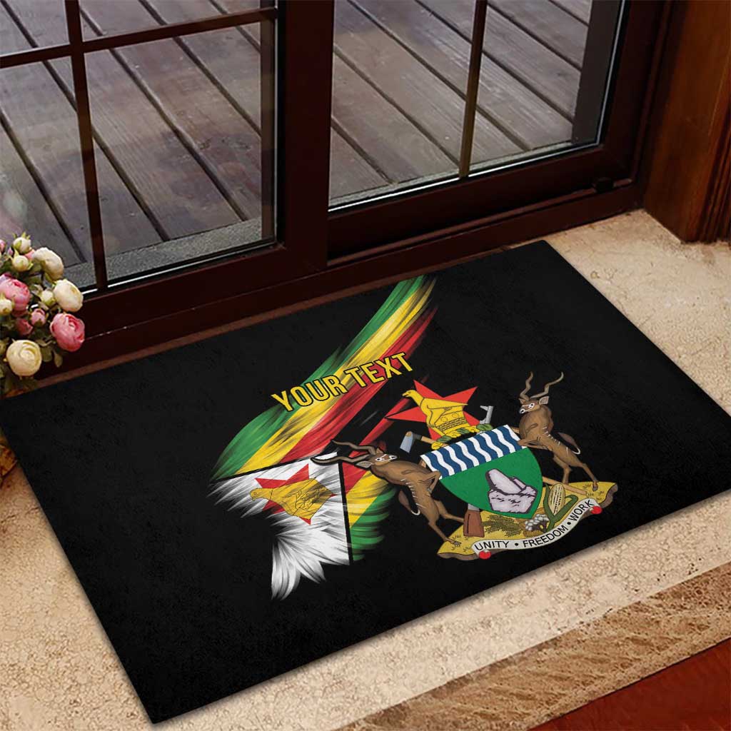 Zimbabwe Wings Flag Rubber Doormat Proudly Zimbabwean - African Pride