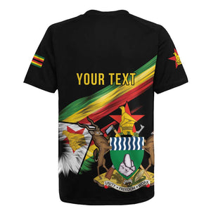 Zimbabwe Wings Flag Rugby Jersey Proudly Zimbabwean - African Pride