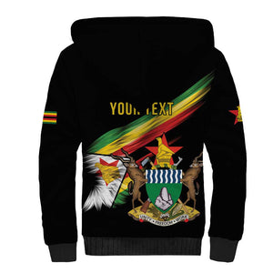 Zimbabwe Wings Flag Sherpa Hoodie Proudly Zimbabwean - African Pride