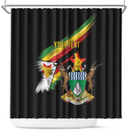 Zimbabwe Wings Flag Shower Curtain Proudly Zimbabwean - African Pride