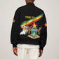 Zimbabwe Wings Flag Sleeve Zip Bomber Jacket Proudly Zimbabwean - African Pride