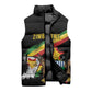 Personalized Zimbabwe Wings Flag Sleeveless Puffer Jacket Proudly Zimbabwean