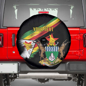 Zimbabwe Wings Flag Spare Tire Cover Proudly Zimbabwean - African Pride