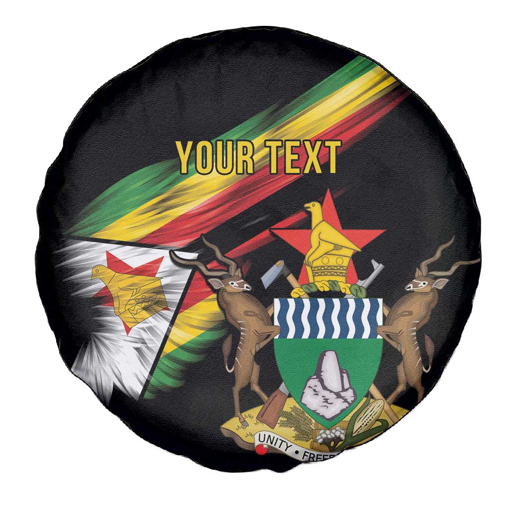 Zimbabwe Wings Flag Spare Tire Cover Proudly Zimbabwean - African Pride