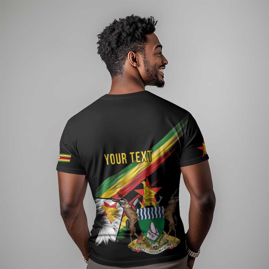 Zimbabwe Wings Flag T shirt Proudly Zimbabwean - African Pride