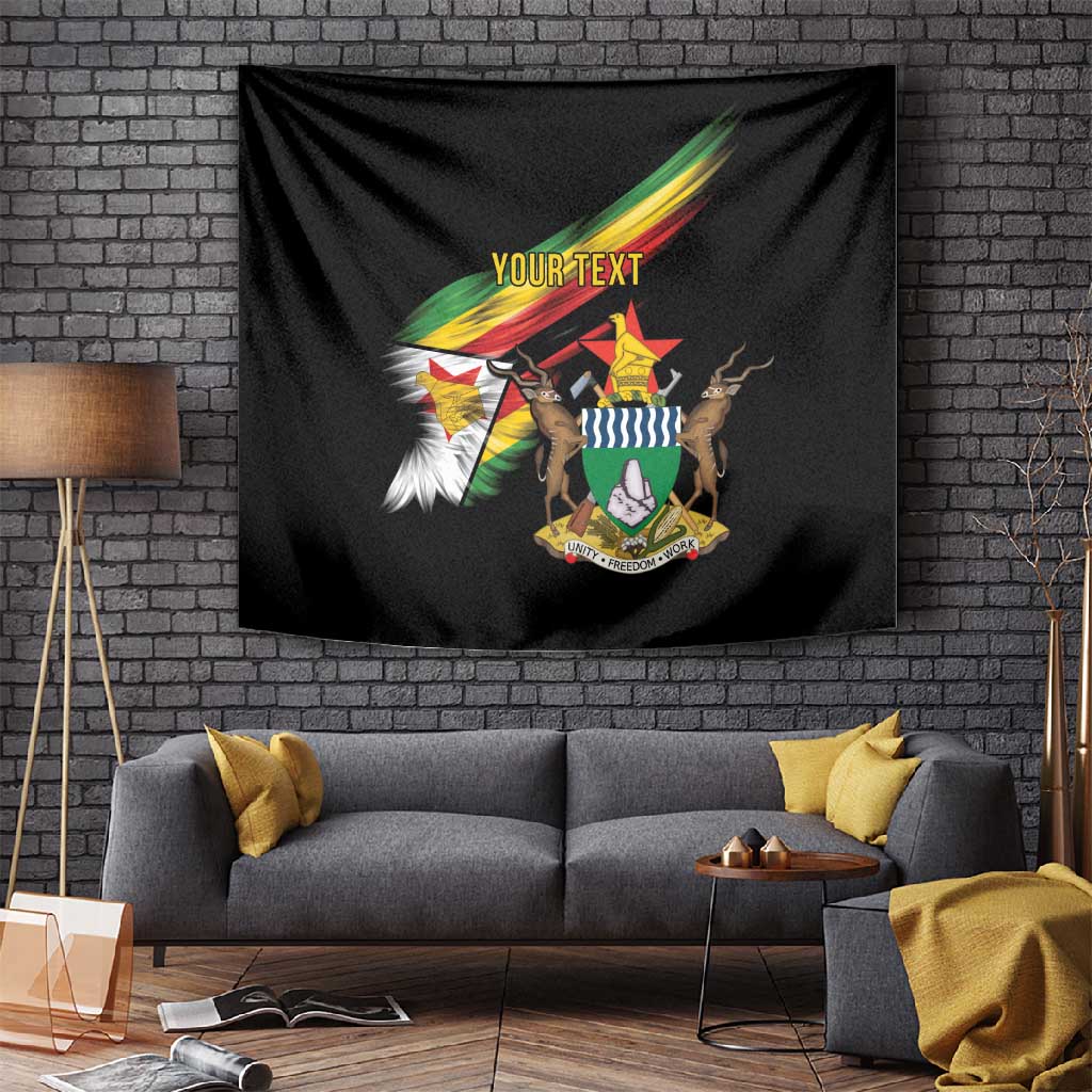 Zimbabwe Wings Flag Tapestry Proudly Zimbabwean - African Pride