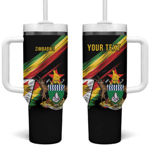 Zimbabwe Wings Flag Tumbler With Handle Proudly Zimbabwean - African Pride