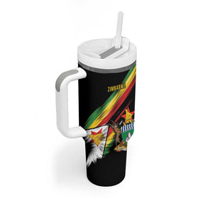 Zimbabwe Wings Flag Tumbler With Handle Proudly Zimbabwean - African Pride
