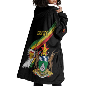 Zimbabwe Wings Flag Wearable Blanket Hoodie Proudly Zimbabwean - African Pride