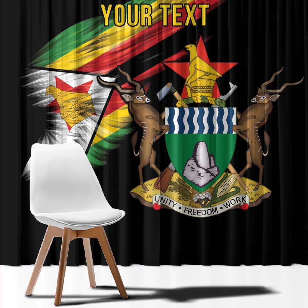 Zimbabwe Wings Flag Window Curtain Proudly Zimbabwean - African Pride