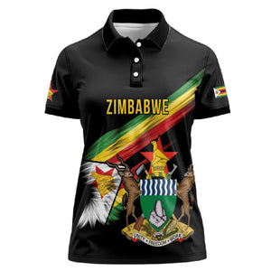 Zimbabwe Wings Flag Women Polo Shirt Proudly Zimbabwean - African Pride