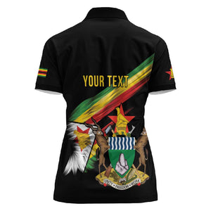 Zimbabwe Wings Flag Women Polo Shirt Proudly Zimbabwean - African Pride