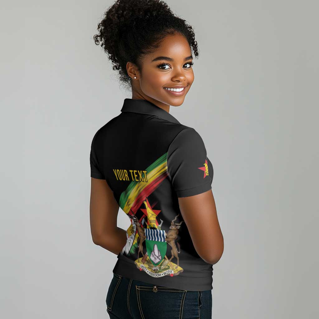 Zimbabwe Wings Flag Women Polo Shirt Proudly Zimbabwean - African Pride