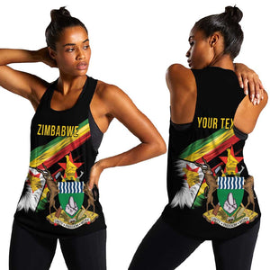 Zimbabwe Wings Flag Women Racerback Tank Proudly Zimbabwean - African Pride