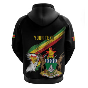 Zimbabwe Wings Flag Zip Hoodie Proudly Zimbabwean - African Pride