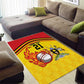 Custom Africa Cricket Uganda Area Rug Cranes Cricket Ball Fire - African Pride