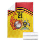 Custom Africa Cricket Uganda Blanket Cranes Cricket Ball Fire - African Pride
