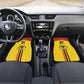Custom Africa Cricket Uganda Car Mats Cranes Cricket Ball Fire - African Pride