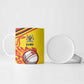Custom Africa Cricket Uganda Ceramic Mug Cranes Cricket Ball Fire