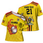 Custom Africa Cricket Uganda Cross Shoulder Shirt Cranes Cricket Ball Fire